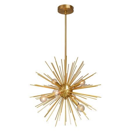 Dainolite 6Lt Pendant Gold & Vintage Bronze Finish VEG-196P-GLD-VB